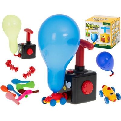 Sada aerodynamických autoraket pro vystřelování balónků 15 kusů biela