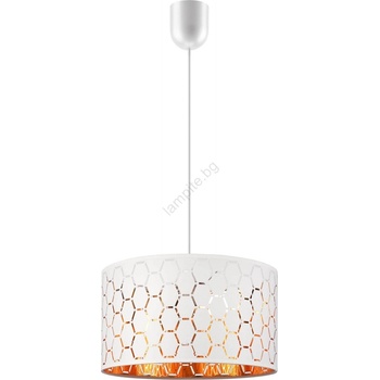 LAMKUR Висяща лампа на кабел ULLE 1xE27/15W/230V, бяла (LA55862)