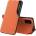 Techsuit Elegantен книжен калъф View Case за Samsung Galaxy S23 FE - Оранжев KP28052