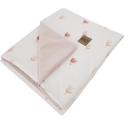 Eko deka bavlnená obojstranná podšitá velvet Beige Meadow