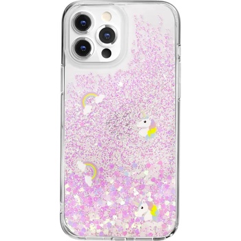 Image 1 of SwitchEasy Starfield Case - дизайнерски хибриден удароустойчив кейс за iPhone 13 Pro Max (розов)