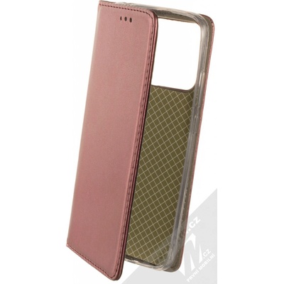 Pouzdro 1Mcz Magnetic Book Xiaomi Redmi 10A tmavě červené