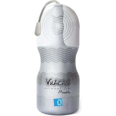 Vulcan Oral Stroker Elastický intímny stroj s vibráciami 15 cm