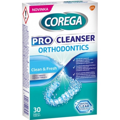 Corega Pro Cleanser Orthodontics 30 ks – Zbozi.Blesk.cz