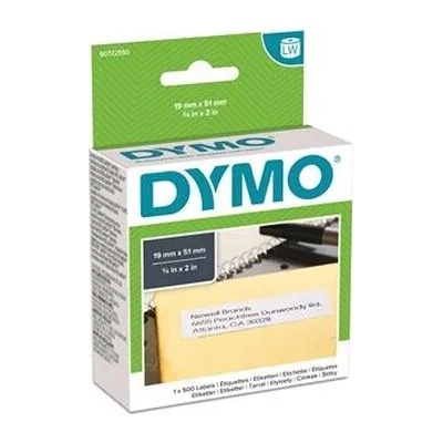 DYMO Etikety do LW tlačiarní, odstrániteľné, 19x51 mm, 500 ks etikiet, DYMO