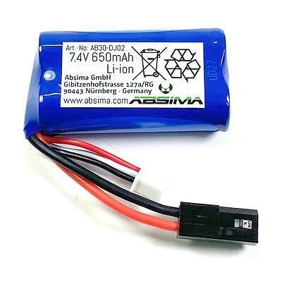 ABSIMA Батерия 2 клетки 7.4V 650mAh Li-ion battery AB30-DJ02 (AB30-DJ02)