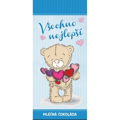 Bohemia Gifts Mléčná Všechno nejlepší méďa 100 g