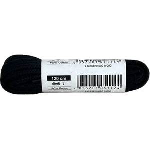 Bama Flat Laces Black 120cm