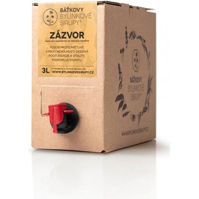 Báťkovy Bylinkové Sirupy Zázvor 3 l