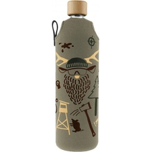 Drink it Skleněná láhev s neoprénovým obalem Hunter 700 ml