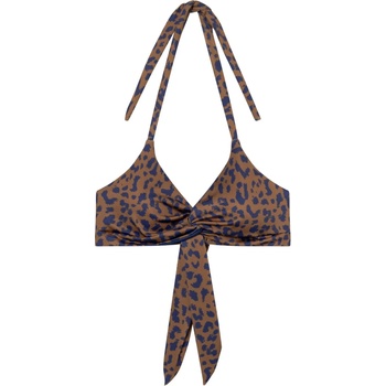 DEDICATED Дамско бикини горнище DEDICATED Women's Bikini Top Gullholma Bikini top - Leopard Light Brown (150-5210-0614)
