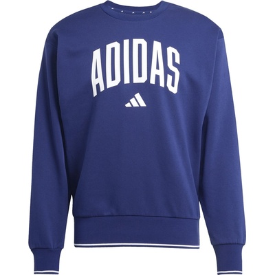 Adidas Мъжка блуза Adidas Collegiate Sweatshirt Mens - Blue/White