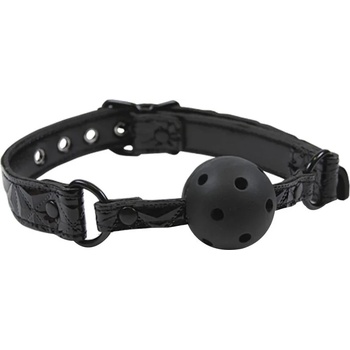 Дишаща топка за уста, предназначена за грях - Sinful Ball Gag Black (NSTOYS0220)