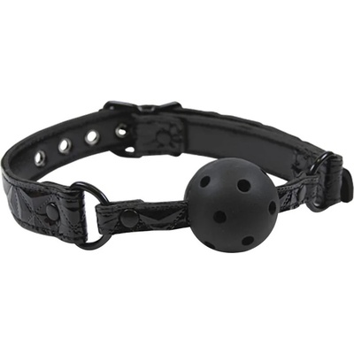 Дишаща топка за уста, предназначена за грях - Sinful Ball Gag Black (NSTOYS0220)