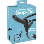 You2Toys RC Vibrating Double Strap-On Black