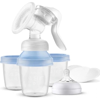 AVENT ODSÁVAČKA MLIEKA manuálna Essential odsávačka s fľašou
