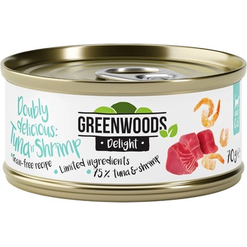 Greenwoods Delight Tuna Fillet and Shrimps 6 x 70 g