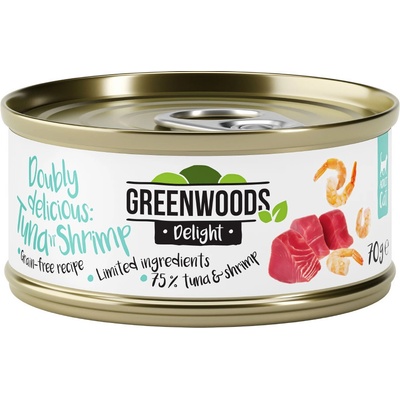 Greenwoods Delight Tuna Fillet and Shrimps 24 x 70 g