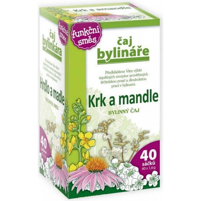 Bylinkár Na krk a mandle bylinný čaj 40 x 1,6 g