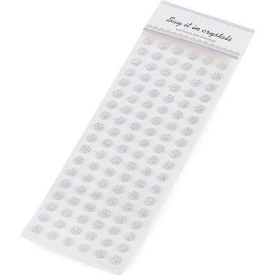 Prima-obchod Samolepicí ozdoby na lepicím proužku AB Ø10 mm, barva crystal AB