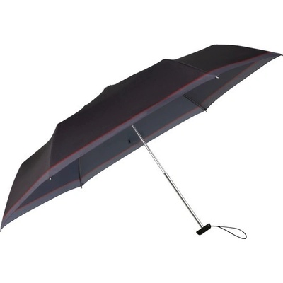 Samsonite Alu Drop S 3 sect. manuální deštník, Barva Black/Red/Grey A171