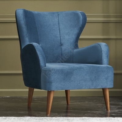 Asir Кресло с крила neko, синьо (as3106)