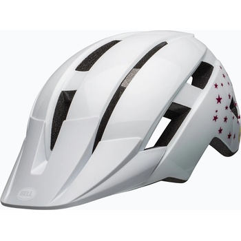 Bell Детска велосипедна каска Bell Sidetrack II Integrated MIPS white stars
