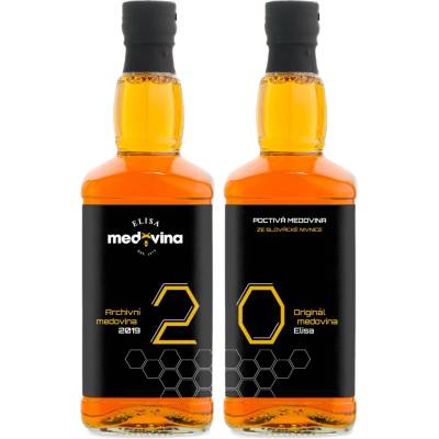Medovina Elisa dárek k 20. narozeninám 11% 2 x 0,5 l