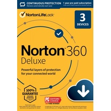 Norton 360 DELUXE 25GB + VPN 3 lic. 12 mes. (21405789)