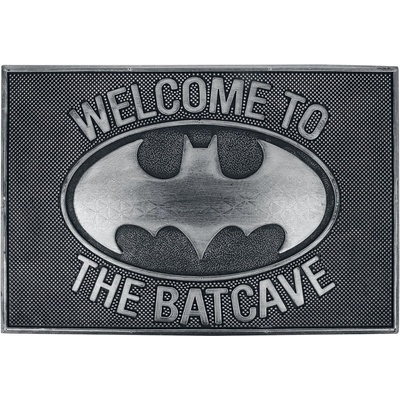 CurePink Gumová Batman Enter The Bacave (60 x 40 cm) šedá [GP85484]