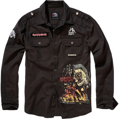 Brandit Iron Maiden Luis Vintageshirt čierna