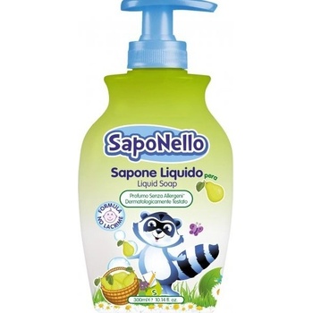 SapoNello dětské tekuté mýdlo vůně hrušky s pumpičkou 300 ml