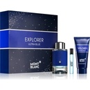Kosmetické sady Montblanc Explorer Ultra Blue EDP 100 ml + EDP 7,5 ml + sprchový gel 100 ml dárková sada