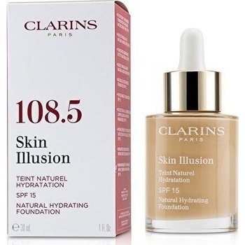 Clarins Hydratační make-up Skin Illusion SPF15 Natural Hydrating Foundation 108.5 Cashew 30 ml