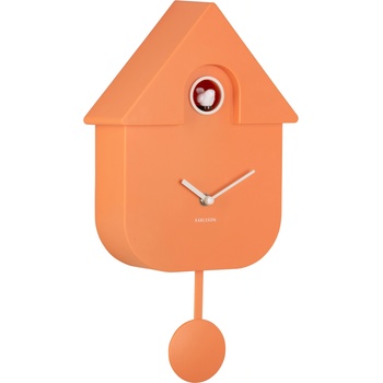Karlsson Стенен часовник с кукувица Modern Cuckoo оранжев (KA5768OR)