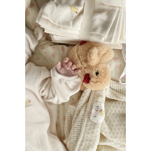 Fanga Fontana Памучно бебешко одеяло Fanga Fontana VENTI POINTELLE BLANKET GOTS (FA100023)