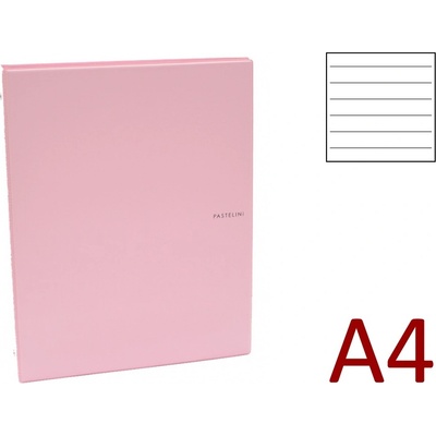 Karton P+P Karis blok A4 PVC Pastelini růžový – Zboží Živě