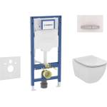 Geberit Duofix - Комплект за монтаж пред стена, тоалетна Tesi и седалка, бутон Sigma50, алпийско бяло SANI11CD3123 (SANI11CD3123)