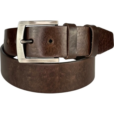 Penny Belts pánský kožený opasek EXKLUZIV 25-V1-40 hnědý