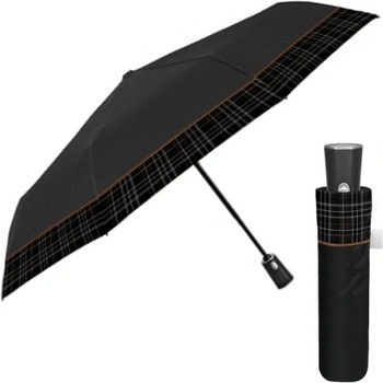 Мъжки автоматичен Open-Close чадър Perletti Time 26457, Черен/Охра