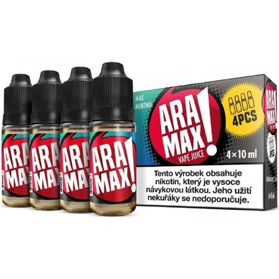 Aramax Max Menthol 4 x 10 ml 3 mg