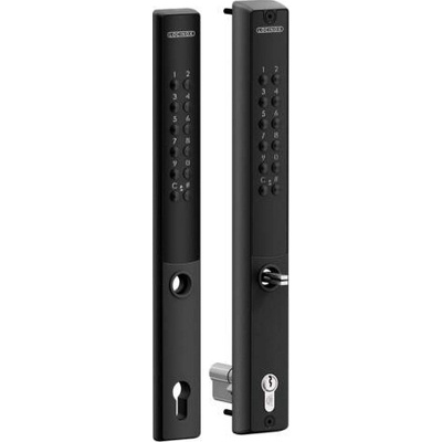 LOCINOX VERA-60-VSZ-2 – kódový zámok pre zadlabávacie zámky, obojstranný, pre profil 60 mm, pre krídlové bránky, čierny