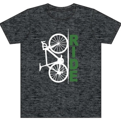 Ride tričko tmavošedý melír