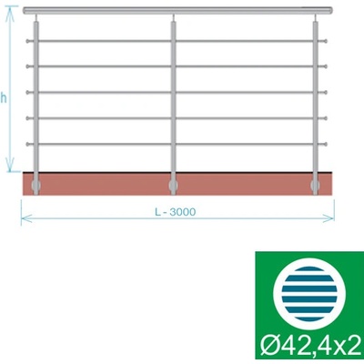 EKOfence Nerezové zábradlie BR 14260