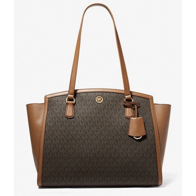 Michael Kors lg Chantal tote logo brown