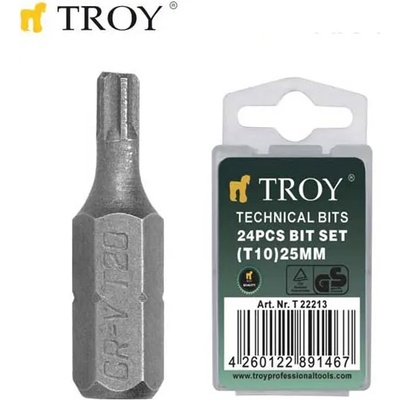 TROY Накрайници за отвертка (T25x25mm) (T 22216)