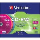 Verbatim CD-RW 700MB 12x, 5ks