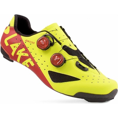 Lake CX238 Carbon fluo žlutá/červená