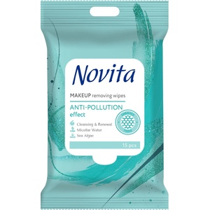 Novita Мокри кърпи за почистване на грим Novita - 15 броя (1100022082) - baby