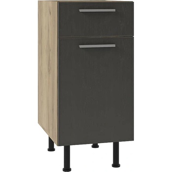 ЕВРОМАР Долен кухненски шкаф sky loft Т1 Н40/87 с чекмедже и врата